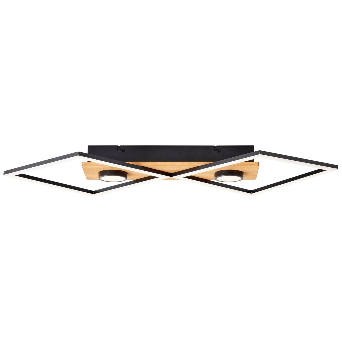 Woodbridge 70cm Trä plafond från Brilliant - Lampan &auml;r utrustad med en 3-stegsdimmer som styrs via en vanlig v&auml;ggstr&ouml;mbrytare, vilket g&ouml;r det enkelt att justera ljusstyrkan efter behov.