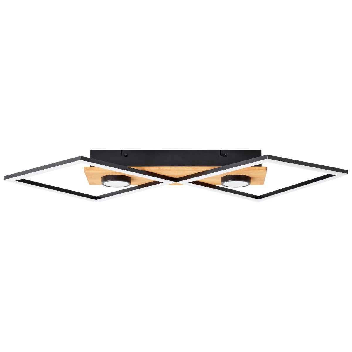 Woodbridge 70cm Trä plafond från Brilliant - Lampan &auml;r utrustad med en 3-stegsdimmer som styrs via en vanlig v&auml;ggstr&ouml;mbrytare, vilket g&ouml;r det enkelt att justera ljusstyrkan efter behov.