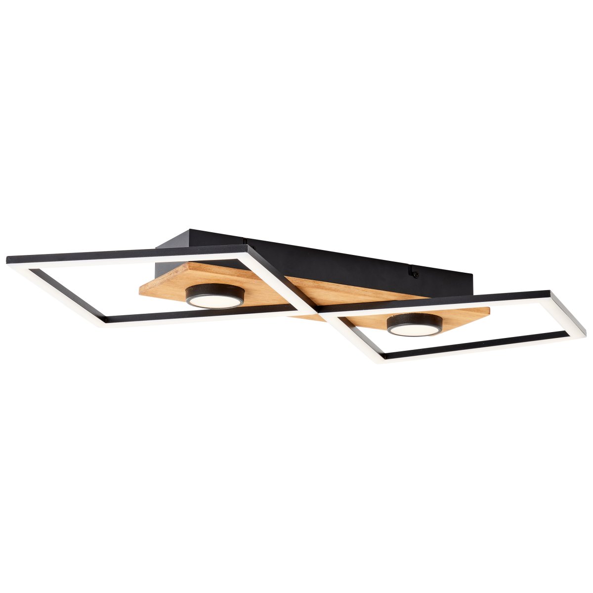 Woodbridge 70cm Trä plafond från Brilliant - Lampan &auml;r utrustad med en 3-stegsdimmer som styrs via en vanlig v&auml;ggstr&ouml;mbrytare, vilket g&ouml;r det enkelt att justera ljusstyrkan efter behov.