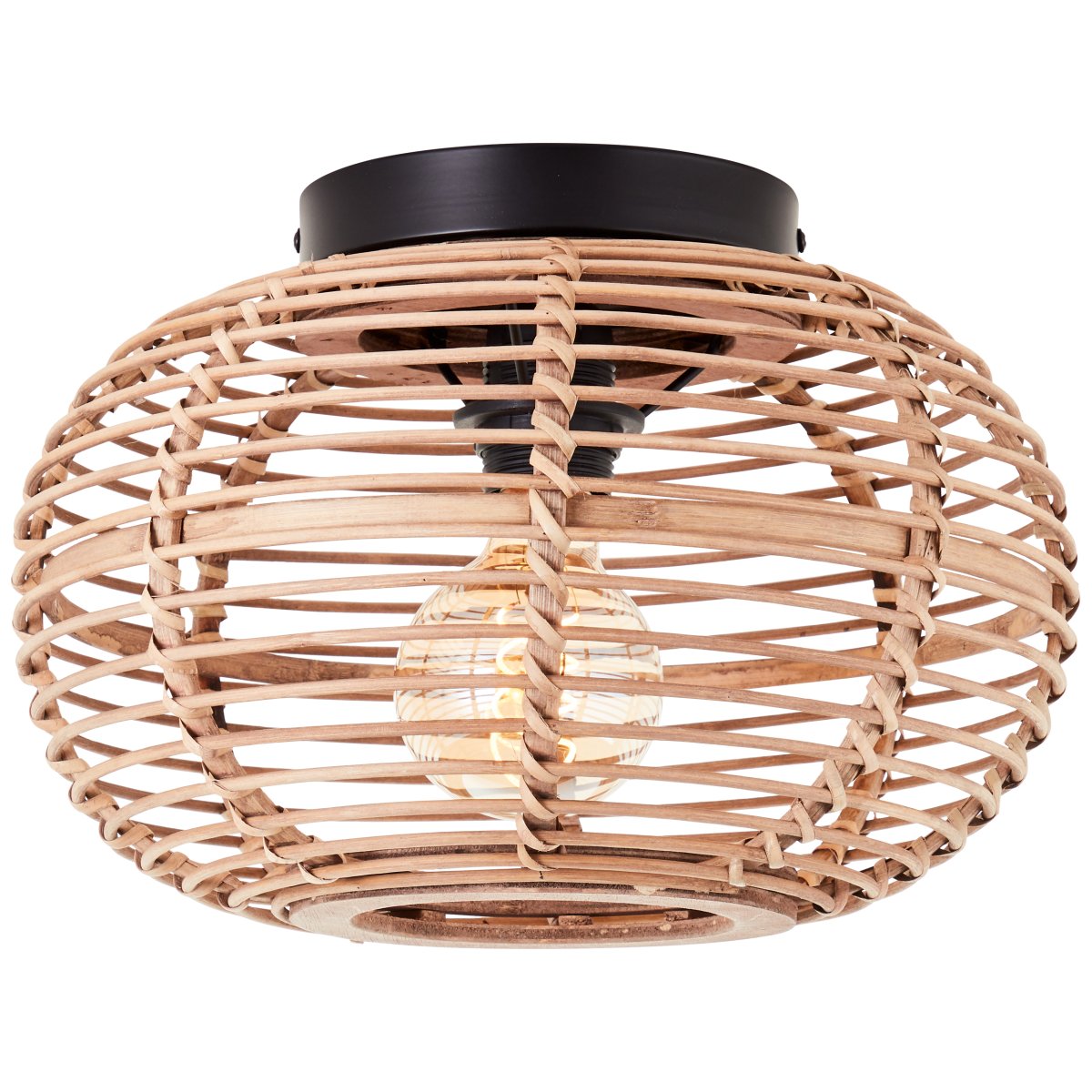 Woodball Ø32 Natur plafond från Brilliant - Den rustika och varma estetiken g&ouml;r den till en perfekt inredningsdetalj f&ouml;r olika rum och stilar.