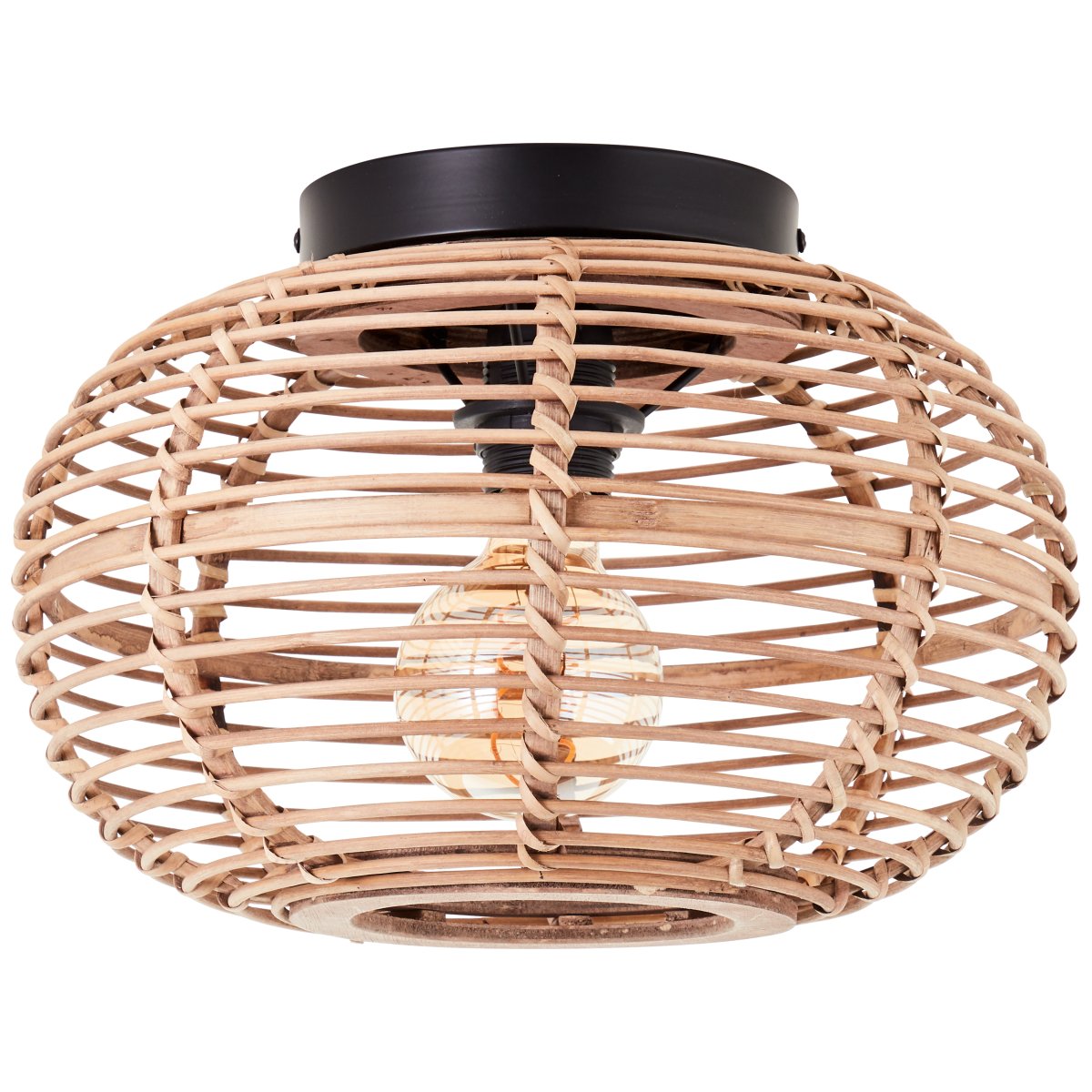 Woodball Ø32 Natur plafond från Brilliant - Den rustika och varma estetiken g&ouml;r den till en perfekt inredningsdetalj f&ouml;r olika rum och stilar.