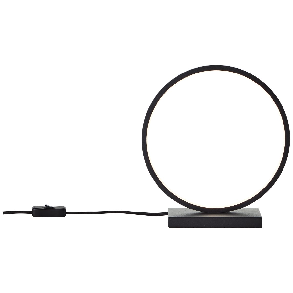 Chaumont 28cm Svart bordslampa från Brilliant - Denna dekorativa bordslampa i modern design passar perfekt som s&auml;nglampa eller f&ouml;r att skapa st&auml;mningsljus p&aring; byr&aring;er och f&ouml;nsterbr&auml;dor.