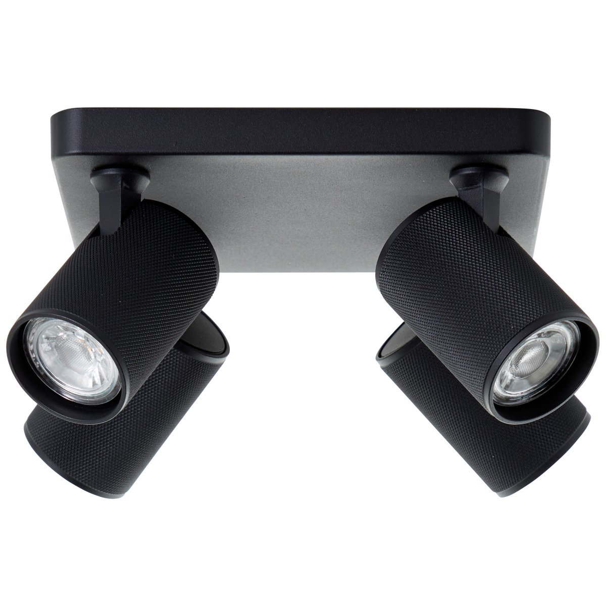 Marty 4 Sandsvart spotlight från Brilliant - Med ett h&ouml;gkvalitativt metallh&ouml;lje och svarta detaljer ger den ett stilrent uttryck som passar i olika rum.