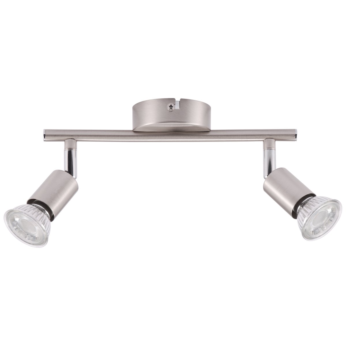 Prato 2 Nickel spotlight från Brilliant - Perfekt f&ouml;r att rikta ljuset dit du vill och skapa optimal belysning i ditt hem.