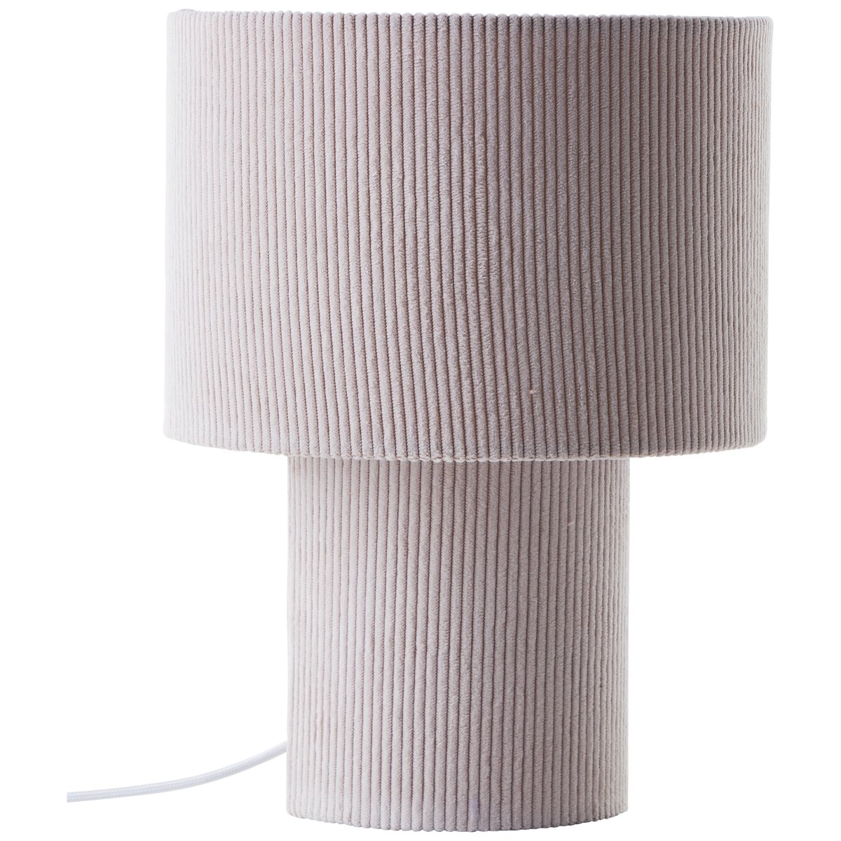 Tony 30cm Beige bordslampa från Brilliant - Med sitt neutrala f&auml;rgschema sm&auml;lter den in i alla inredningsstilar och skapar en varm, retroinspirerad atmosf&auml;r.