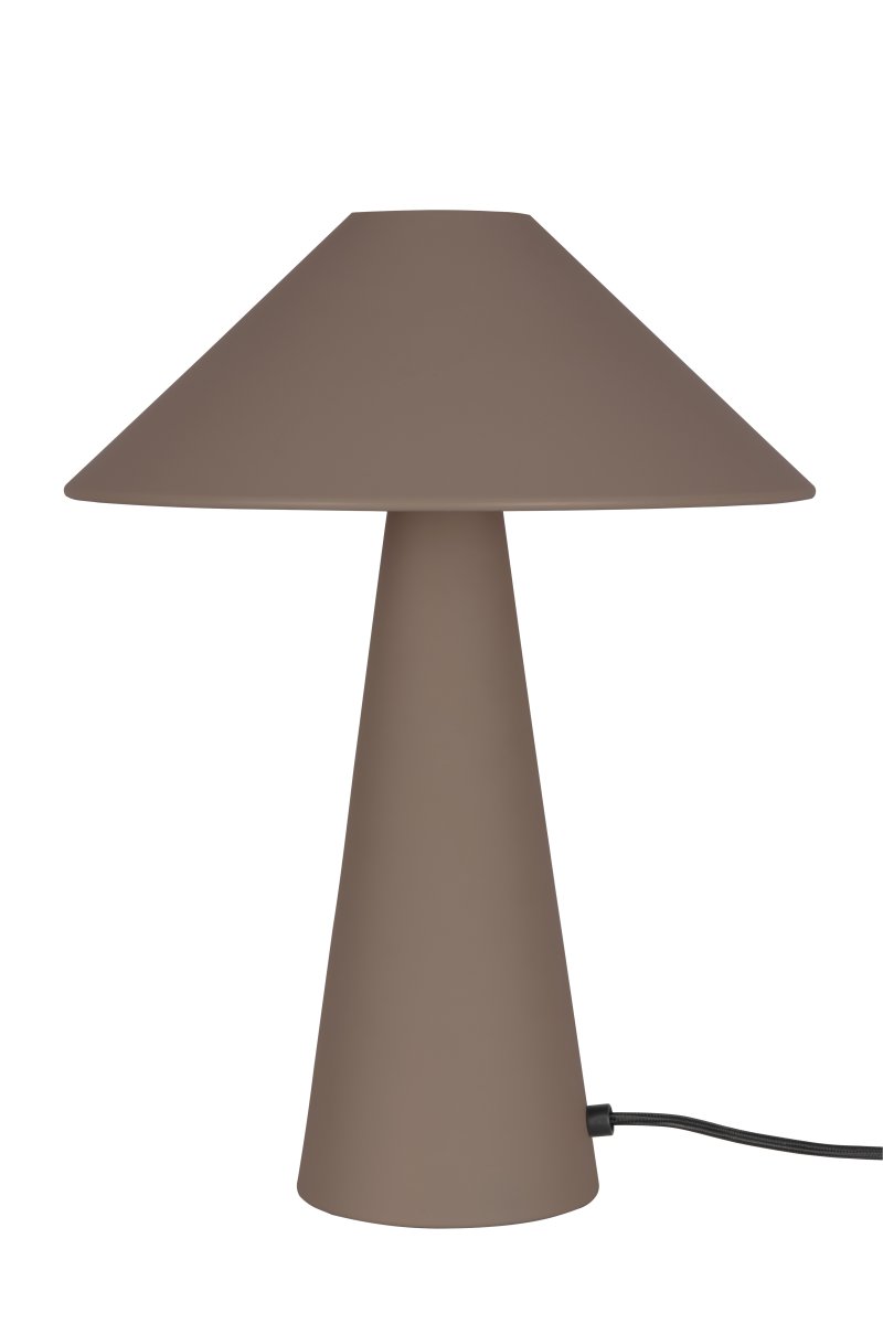 Cannes 40cm Mocha bordslampa från Globen Lighting - Cannes bygger p&aring; en balans av geometriska former i en minimalistisk och stilren design som passar i m&aring;nga milj&ouml;er.