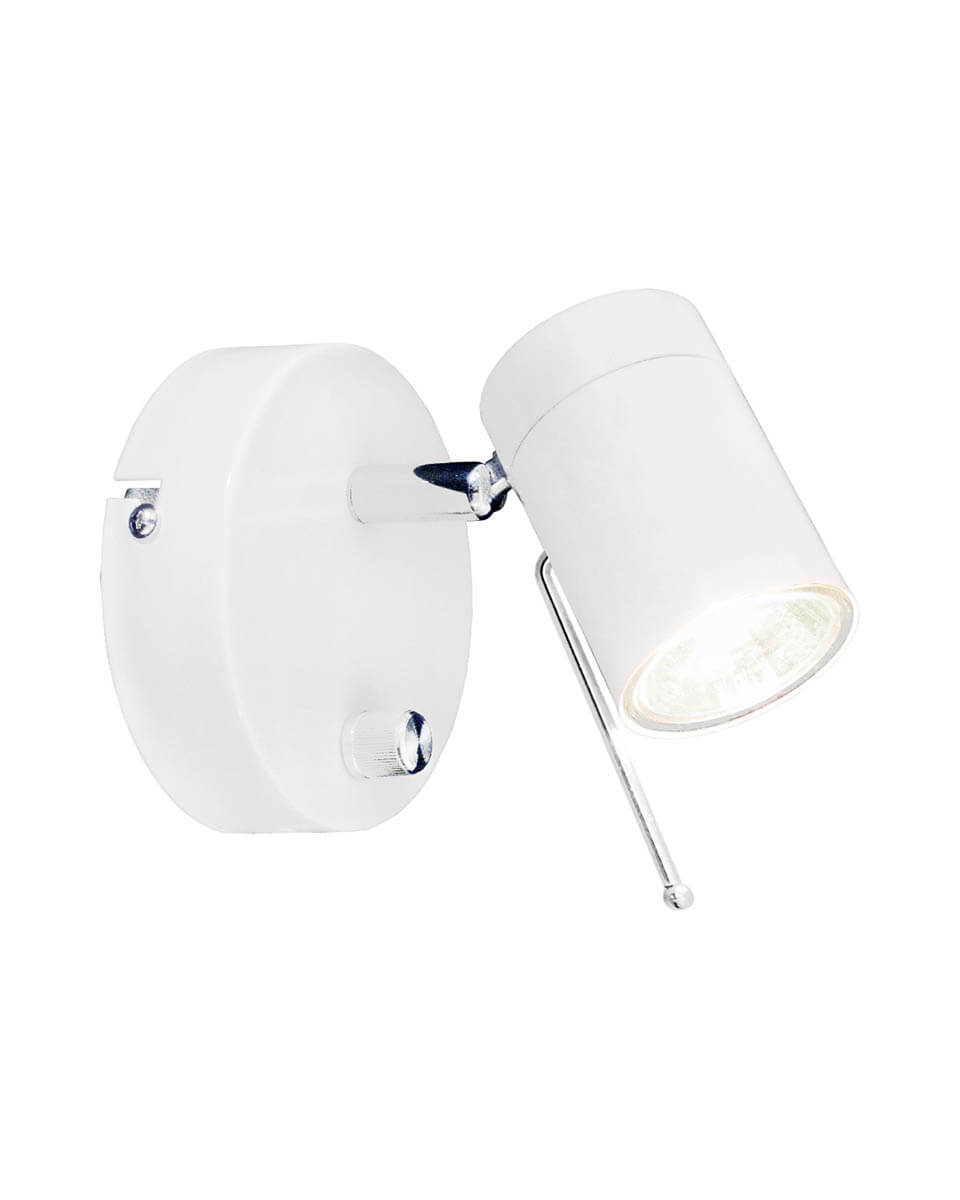 Correct Vit läslampa från By Rydéns - Correct v&auml;gglampa &auml;r en stilren och minimalistisk v&auml;gglampa med riktbart huvud d&auml;r du enkelt skr&auml;ddarsyr ditt ljus.