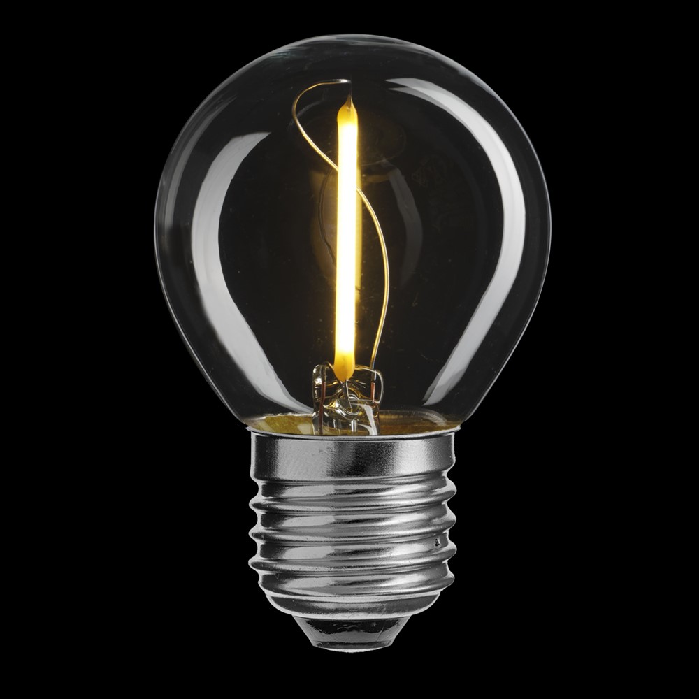 LED E27 klot 1W 2700K Transparent från Unison - 
