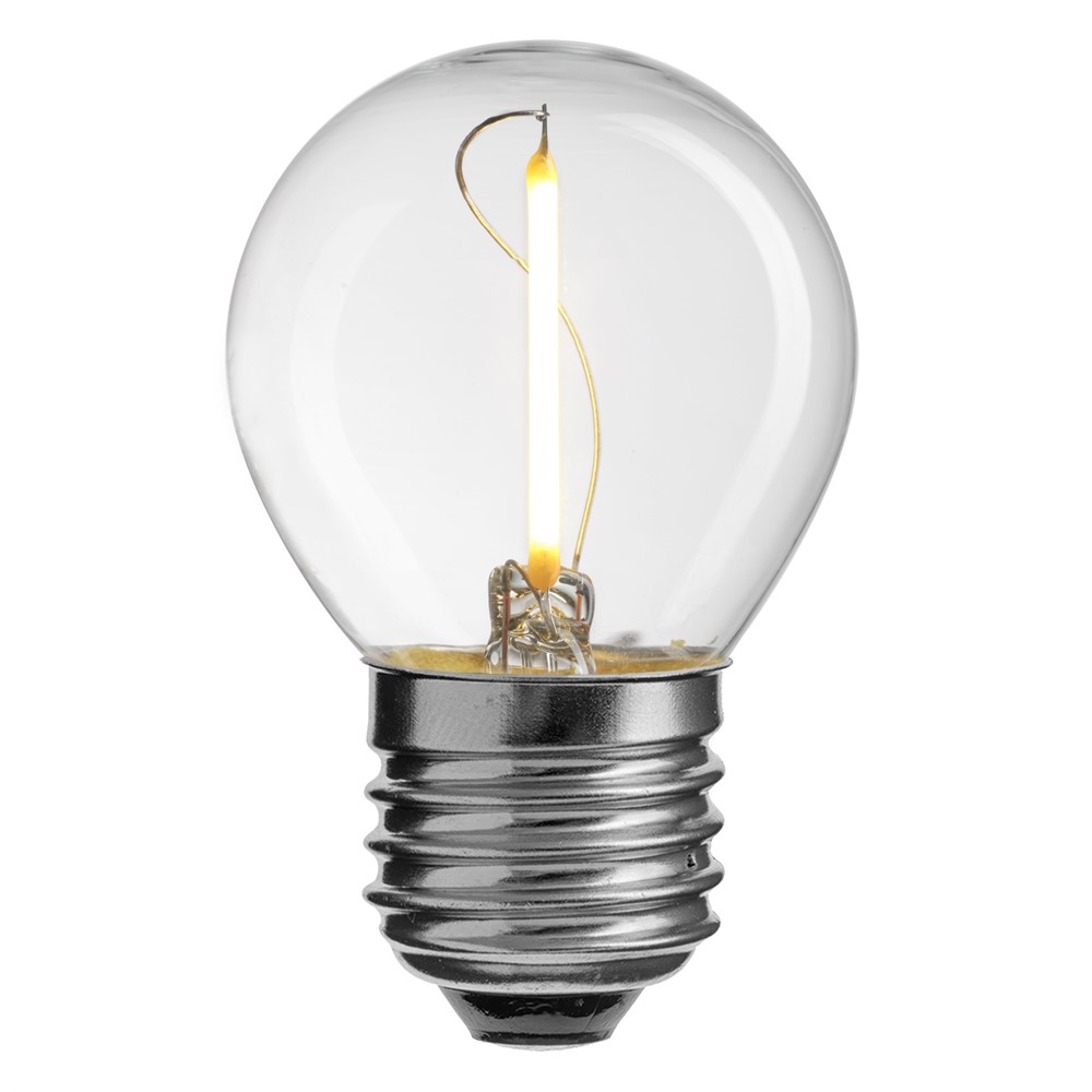 LED E27 klot 1W 2700K Transparent från Unison - 