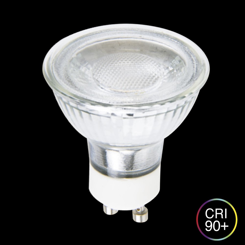 GU10 LED 5W 3000K dimbar från Unison - Dimbar GU10 ljusk&auml;lla p&aring; 5W med 400lm och 3000K varmvitt ljus.
