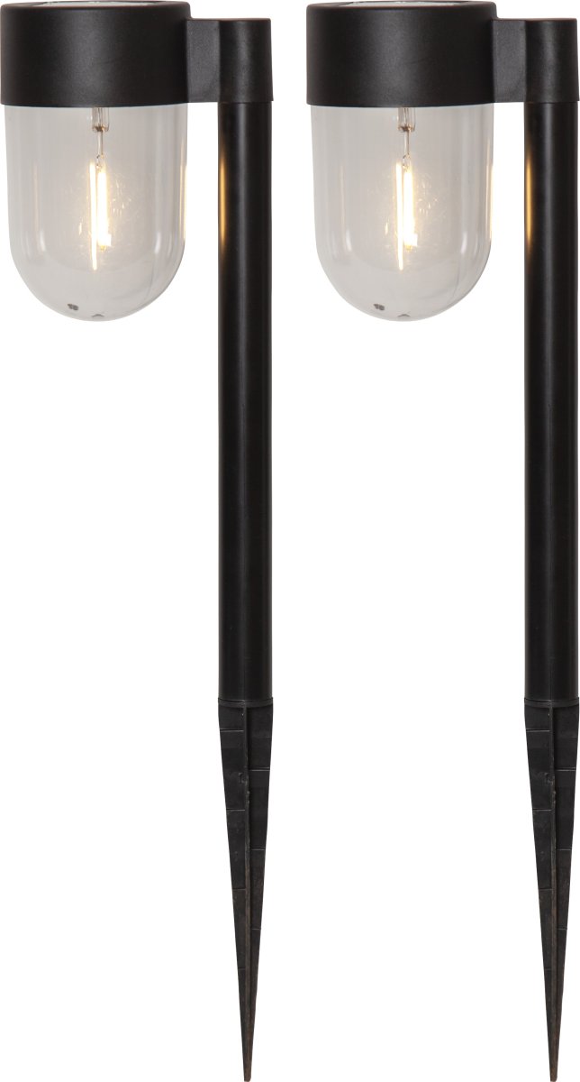 Star Trading - Cupola 2-p - Solcellslampa - Svart