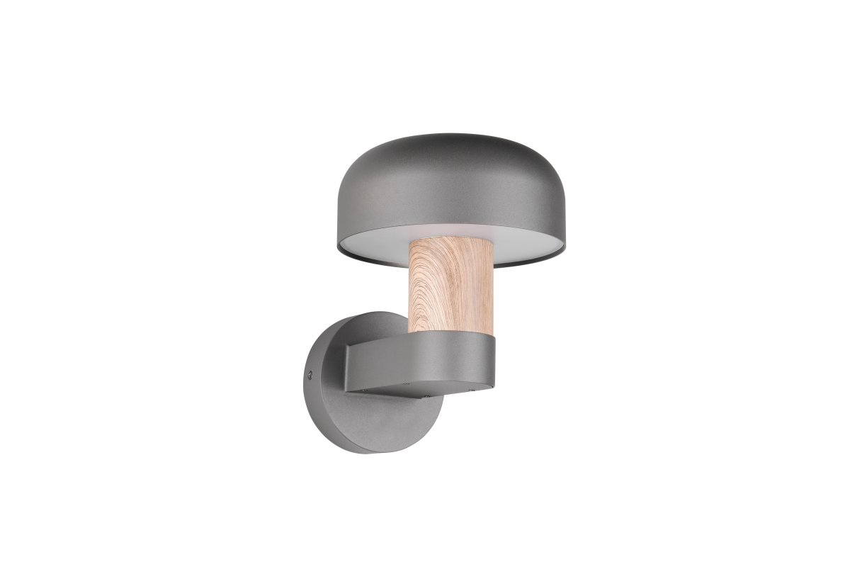 Fraser 24cm Imitation av trä utelampa från Trio Lighting - Fraser &auml;r tillverkad av gjuten aluminium och kombinerar modern minimalism med naturn&auml;ra detaljer.