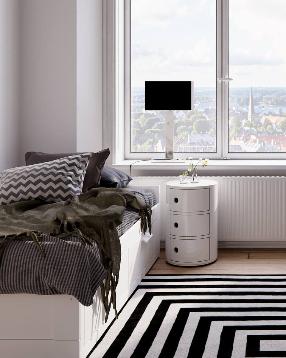 Prime 70cm Krom bordslampa från By Rydéns - Utforska m&ouml;jligheterna med Prime bordslampa i metall och tygsk&auml;rm, och l&aring;t dess eleganta design och varma belysning f&ouml;rh&ouml;ja ditt stora f&ouml;nster och skapa en inbjudande atmosf&auml;r i ditt hem.