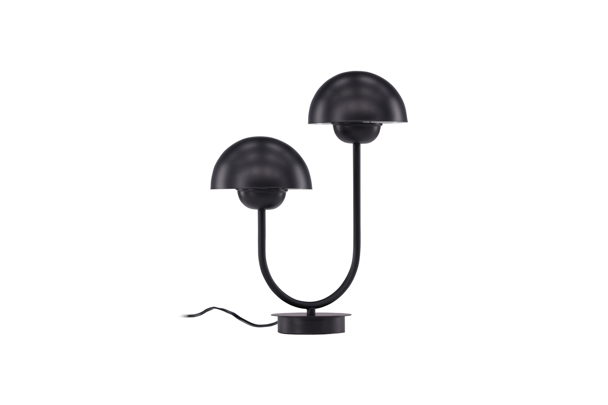 Lyckorna 38cm Svart bordslampa från Venture Design - Den h&auml;r lampan passar perfekt till dig som s&ouml;ker en dekorativ men samtidigt stilren lampa med en mjuk design som passar in i de flesta rum och inredningsstilar.