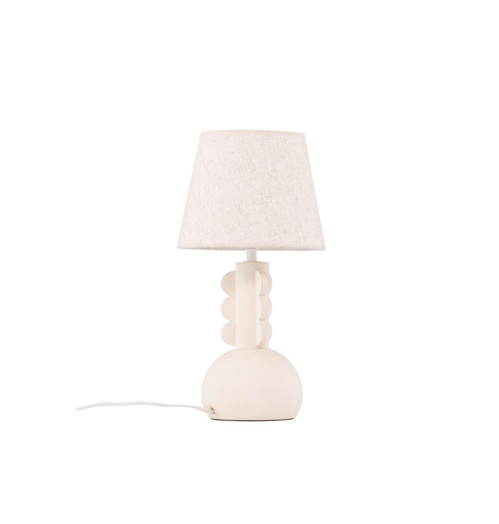 Mellerud 43cm Beige bordslampa från Venture Design - Placera p&aring; en b&auml;nk i hallen eller i vardagsrummet, eller varf&ouml;r inte i f&ouml;nstret i sovrummet.