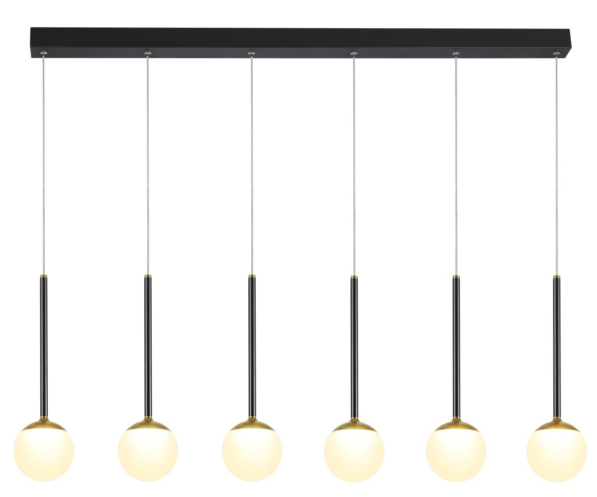 Bologna 110cm Svart taklampa från Lampan - Bologna ger b&aring;de funktion och design i ett &ndash; en lysande detalj som s&auml;tter stilen i rummet.
