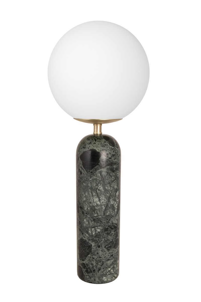 Globen Lighting - Torrano 53cm - Bordslampa - Mörkgrön marmor