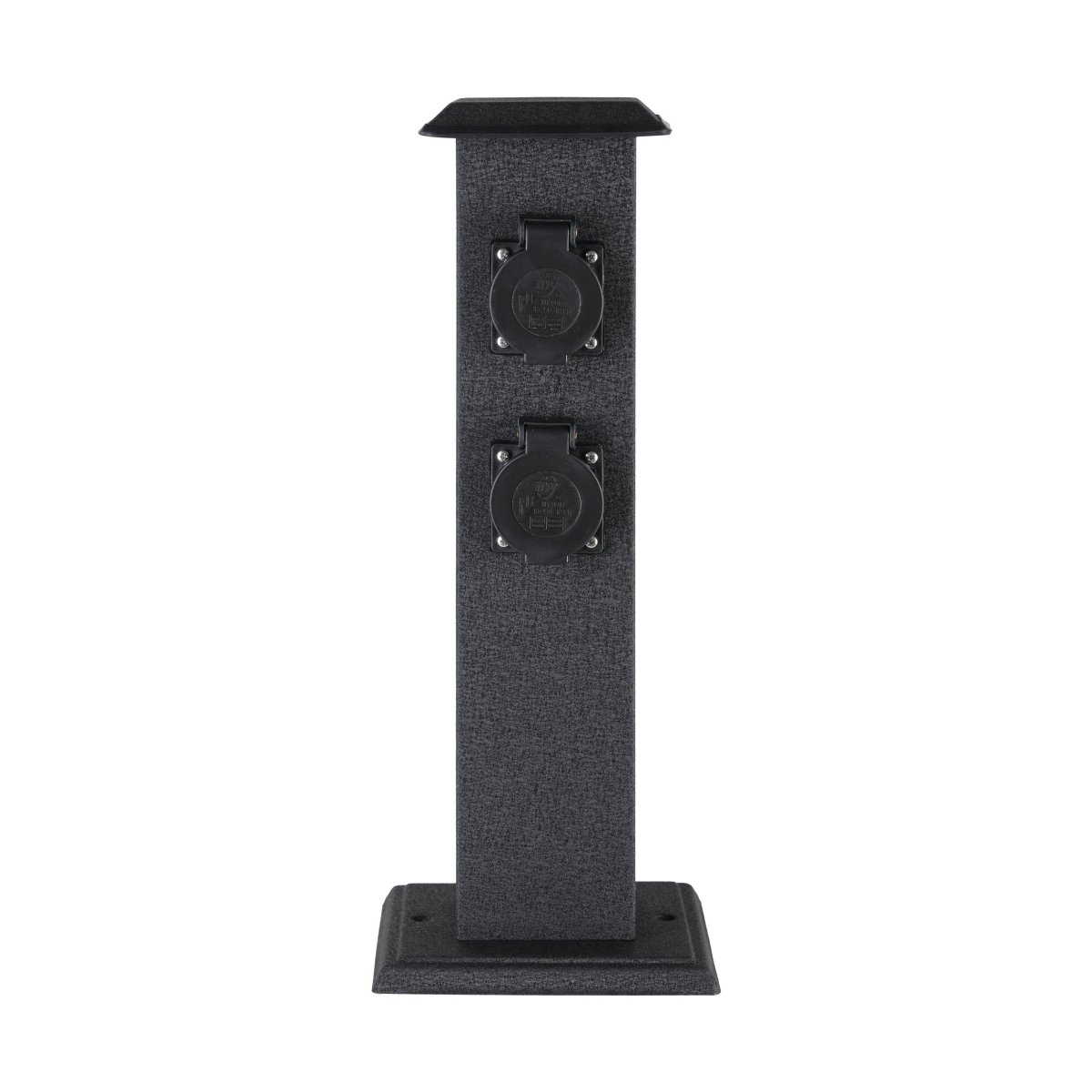 Park 40cm Svart pollare från Eglo - Den t&aring;liga konstruktionen och IP44-klassningen g&ouml;r den anpassad f&ouml;r utomhusbruk.