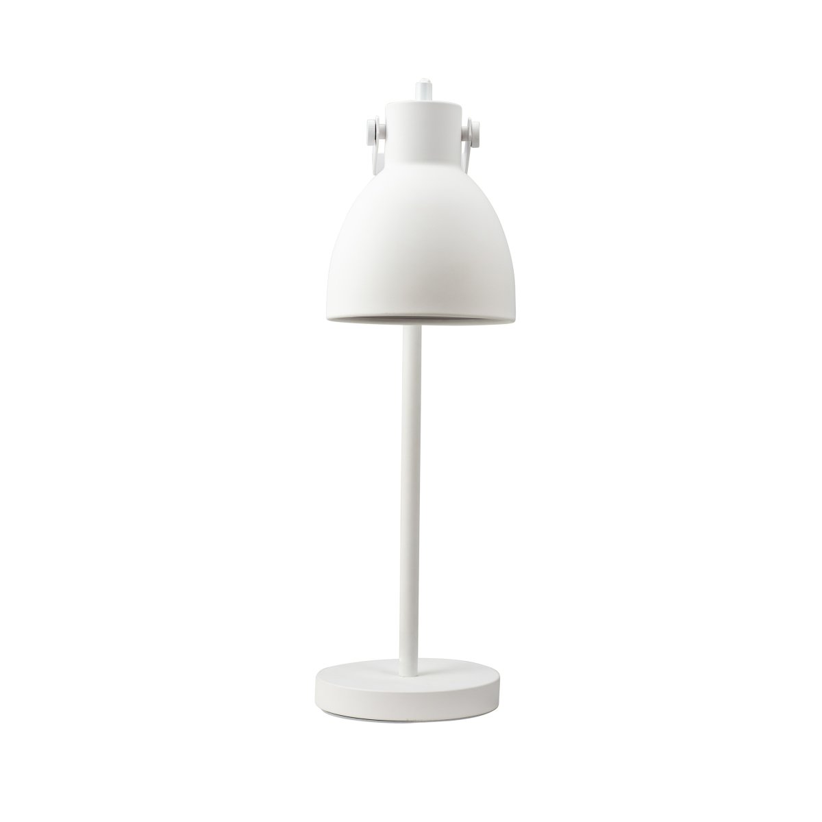 Coast 52cm Vit skrivbordslampa från Dyberg Larsen - Levererasn med 1,6m vit textilsladd med str&ouml;mbrytare.