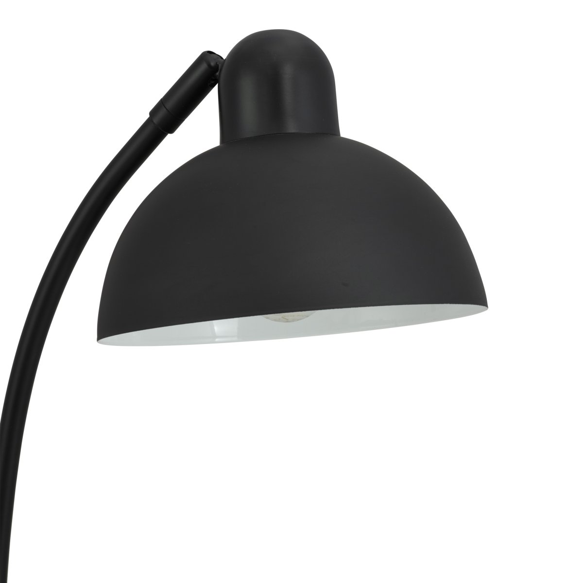 Eric 48cm Svart skrivbordslampa från Dyberg Larsen - Uppt&auml;ck den eleganta Eric bordslampa med sin unika marmorbas och b&ouml;jda detaljer som ger ett sofistikerat uttryck.