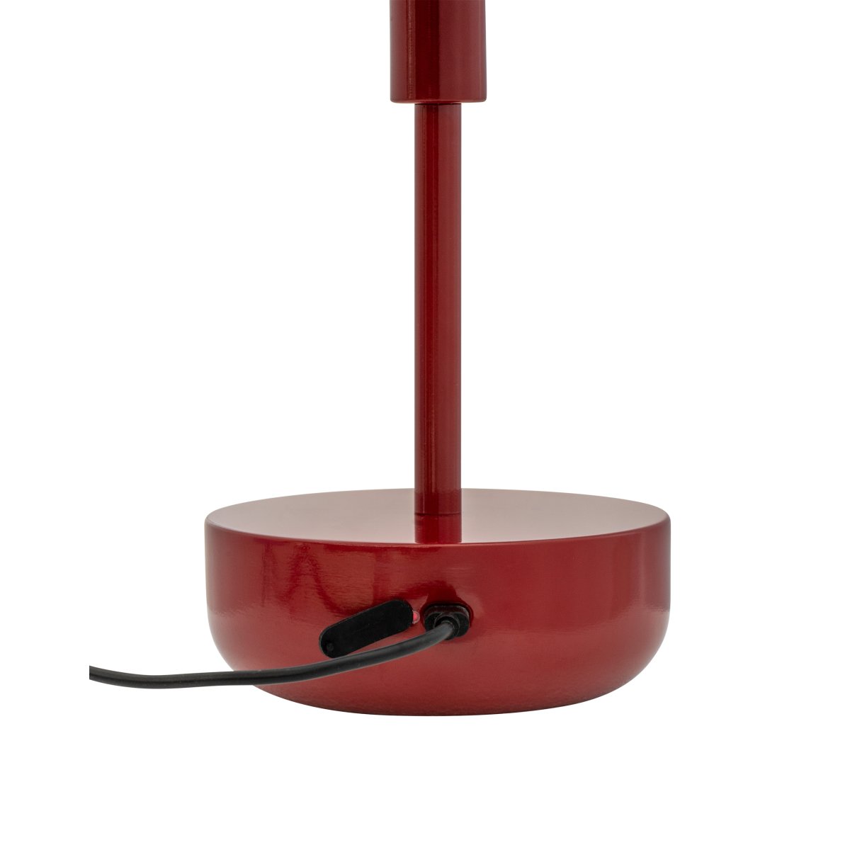 Haipot 25cm Mörkröd portabel från Dyberg Larsen - Haipot LED bordslampa i m&ouml;rkr&ouml;d, designad av Frank Kerdil f&ouml;r Dyberg Larsen, kombinerar retro och modern stil.