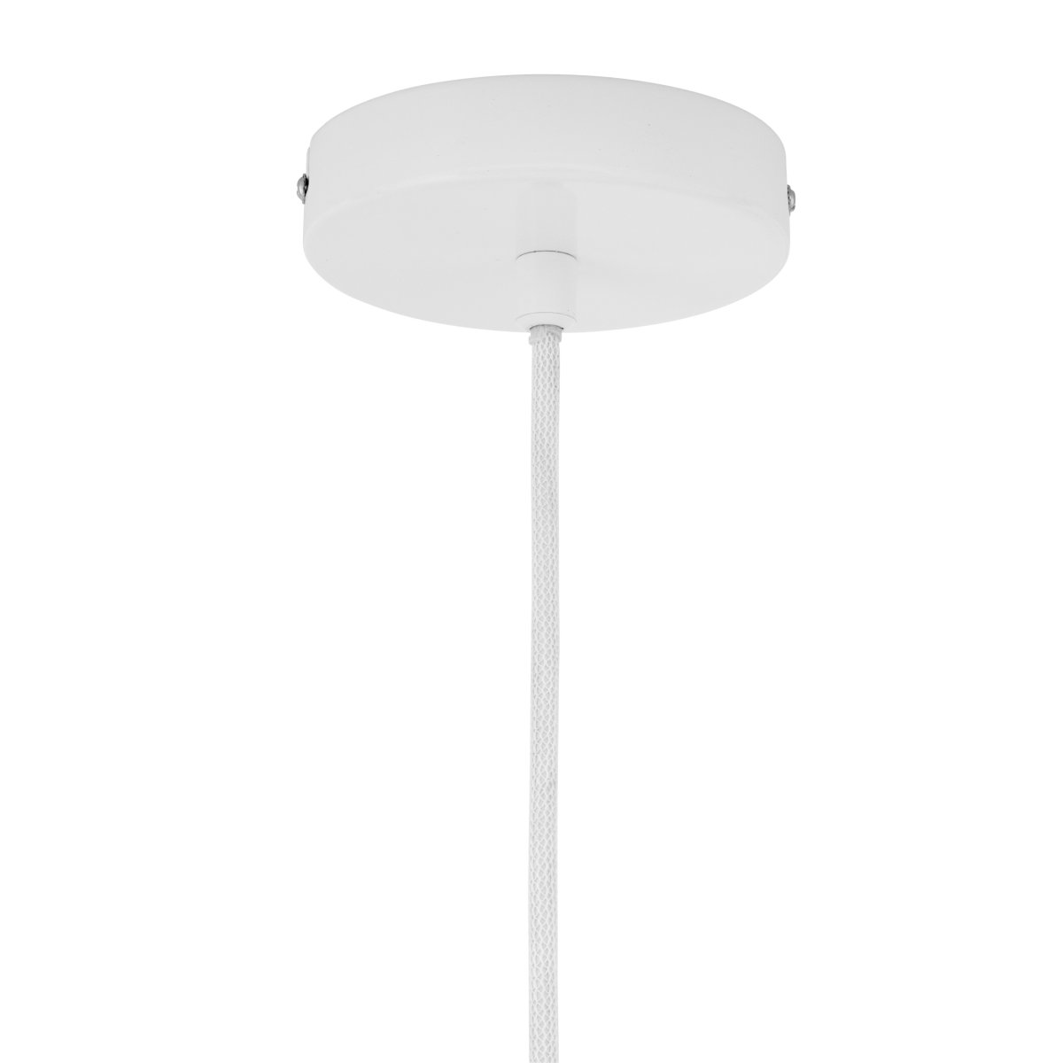 Haipot Ø23 Vit taklampa från Dyberg Larsen - Haipot-lampan har en elegant lampsk&auml;rm i opalglas och en vit metallsk&auml;rm.