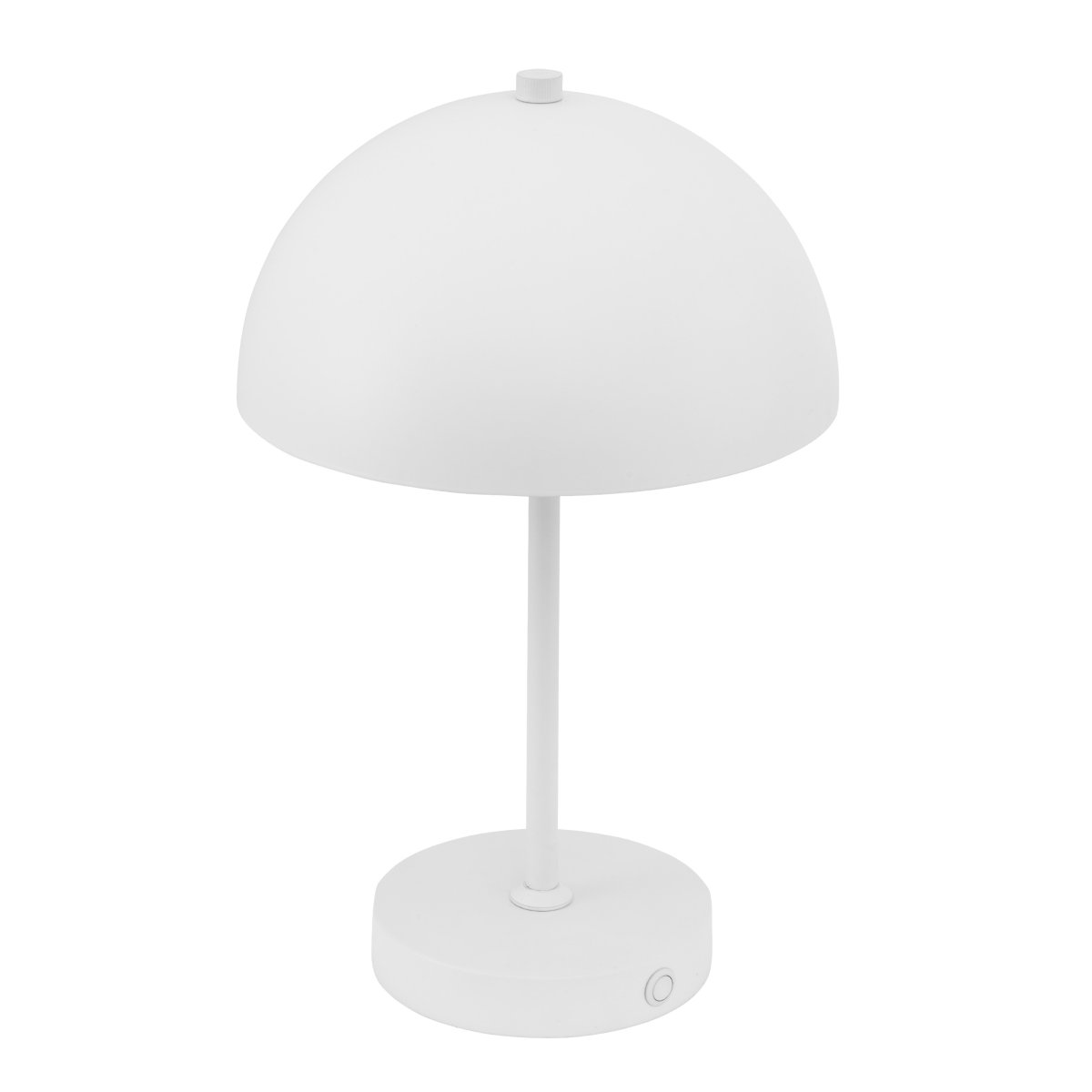 Stockholm 30cm Vit portabel från Dyberg Larsen - Stockholm LED-bordslampa i vitt &auml;r en uppladdningsbar lampa med tre ljusstyrkeniv&aring;er (100 %, 50 % och 25 %), idealisk f&ouml;r b&aring;de inomhus- och tillf&auml;llig utomhusanv&auml;ndning.
