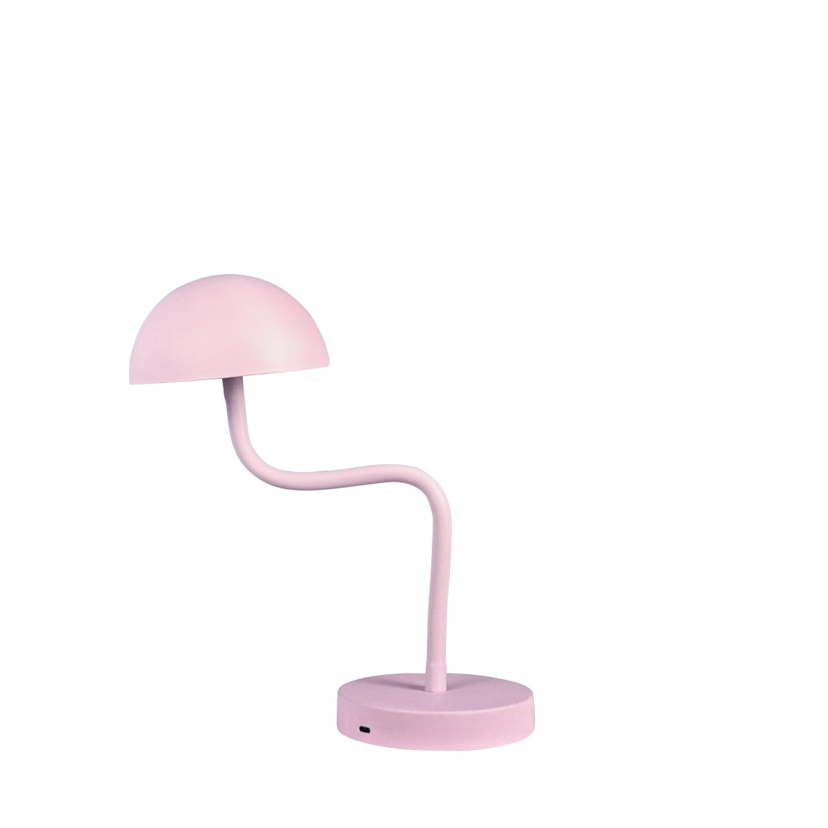 Fonzy 38cm Rosa portabel från Dyberg Larsen - Fonzy bordslampa &auml;r b&aring;de rolig och praktisk, och dess flexibilitet g&ouml;r den till ett perfekt val f&ouml;r den som vill ha en lampa som &auml;r b&aring;de funktionell och stilren.