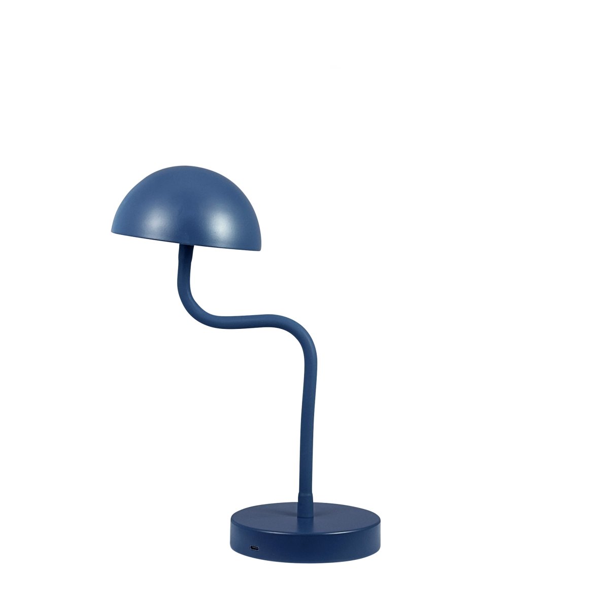 Fonzy 38cm Blå portabel från Dyberg Larsen - Fonzy bordslampa &auml;r b&aring;de rolig och praktisk, och dess flexibilitet g&ouml;r den till ett perfekt val f&ouml;r den som vill ha en lampa som &auml;r b&aring;de funktionell och stilren.