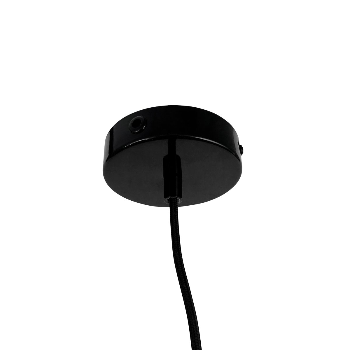 Planet Ø40 Svart taklampa från Dyberg Larsen - Planet pendellampa i glansig svart metall utstr&aring;lar enkelhet och stil i ett och samma belysningsval.