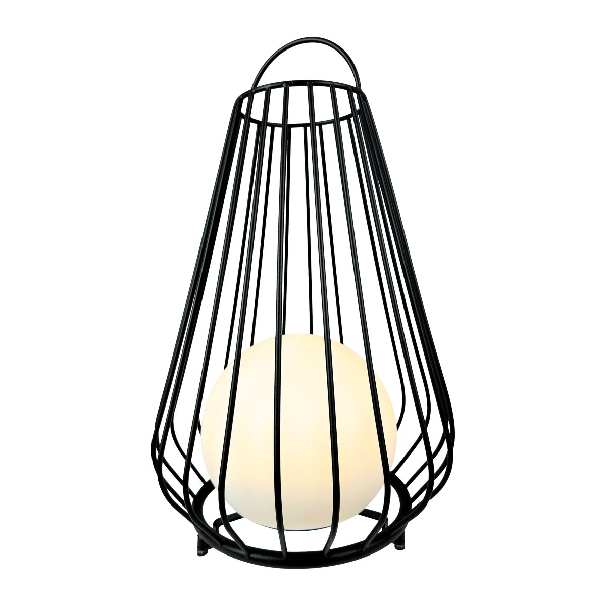 Evesham 48cm Svart portabel från Dyberg Larsen - Den stiliga svarta f&auml;rgen ger ett naturligt och i&ouml;gonfallande inslag i utomhusmilj&ouml;n och bidrar till en inbjudande atmosf&auml;r p&aring; kv&auml;llen.