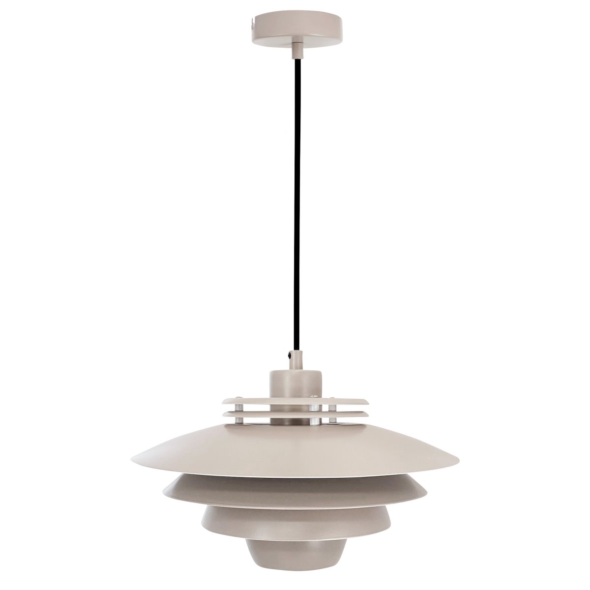Ejka Ø30 Beige taklampa från Dyberg Larsen - Uppt&auml;ck Ejka Mini Pendel, en danskdesignad lampa med tidl&ouml;s stil som passar perfekt i det nordiska hemmet.