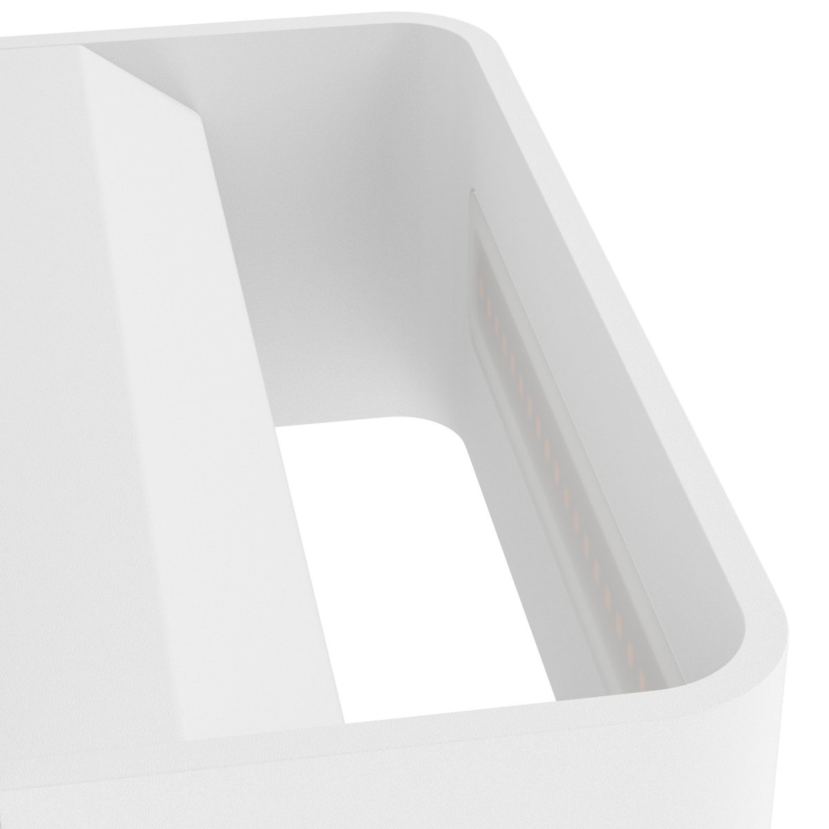 Sania 20cm Vit vägglampa från Eglo - Sania &auml;r en stilren och modern v&auml;gglampa i vit metall som sm&auml;lter in i de flesta milj&ouml;er.