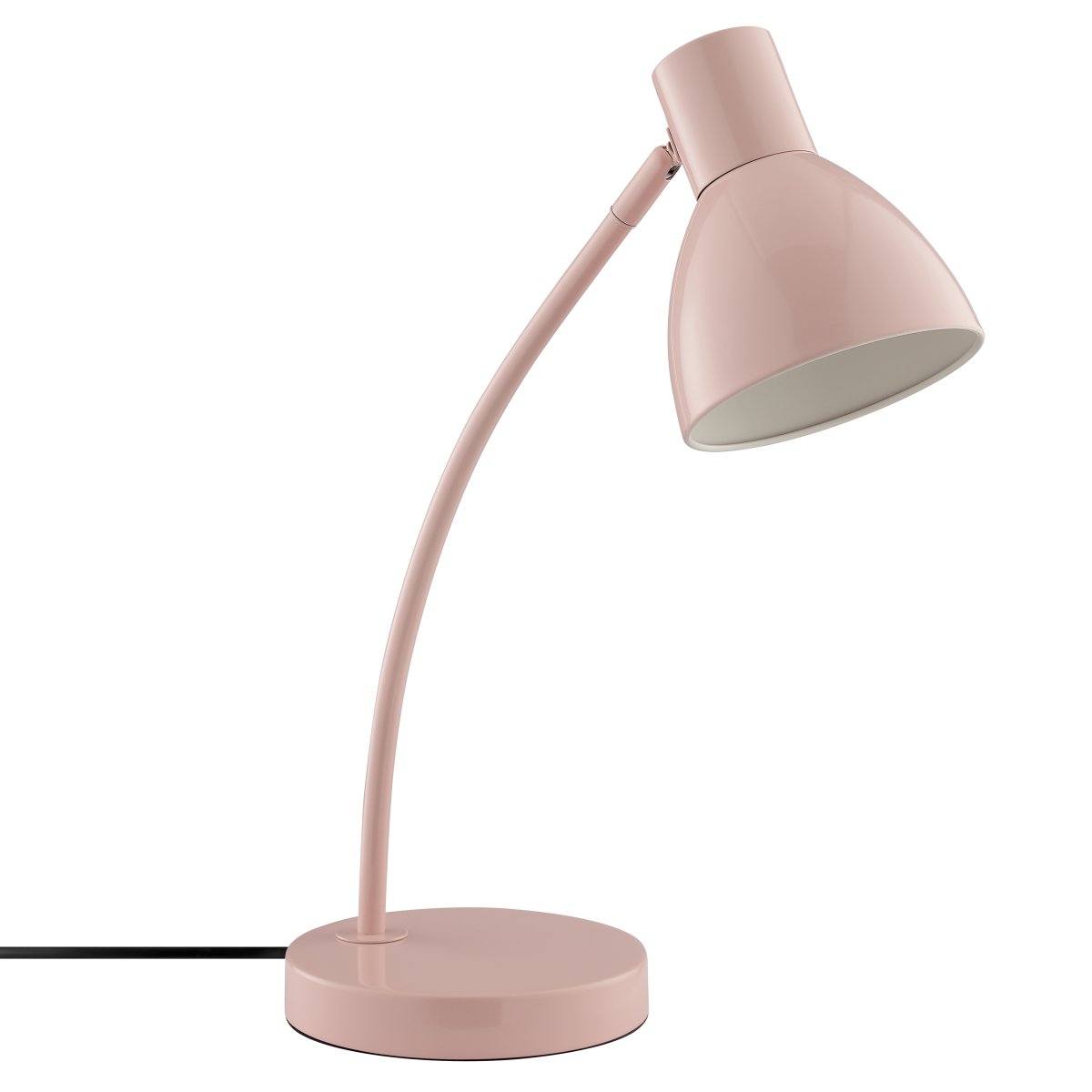 Jerry 43cm Rosa skrivbordslampa från Brilliant - Med sin rena och minimalistiska design passar den perfekt in i moderna s&aring;v&auml;l som klassiska hemmilj&ouml;er.