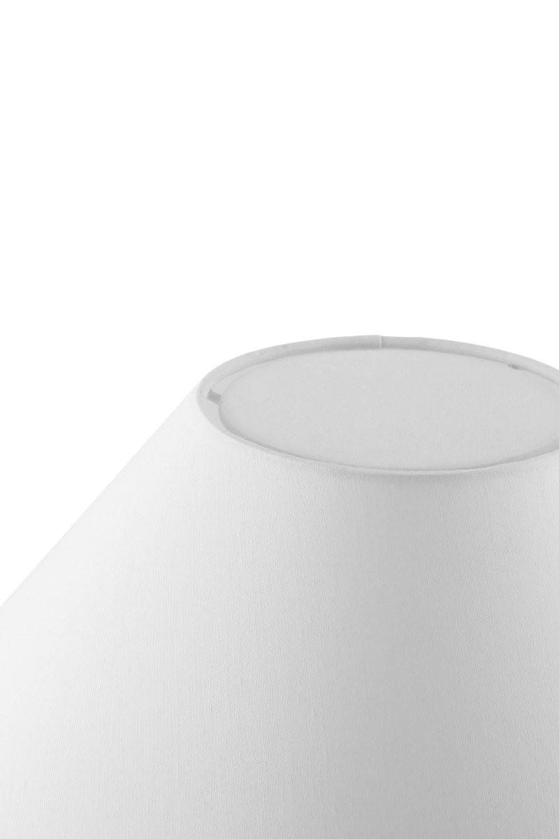 Iris 40cm Vit bordslampa från Globen Lighting - Notera att luftbubblorna i glaset varierar i storlek och skapar ett unikt m&ouml;nster f&ouml;r varje lampa, d&auml;rf&ouml;r kan lampan just du f&aring;r avvika en aning fr&aring;n bilderna.