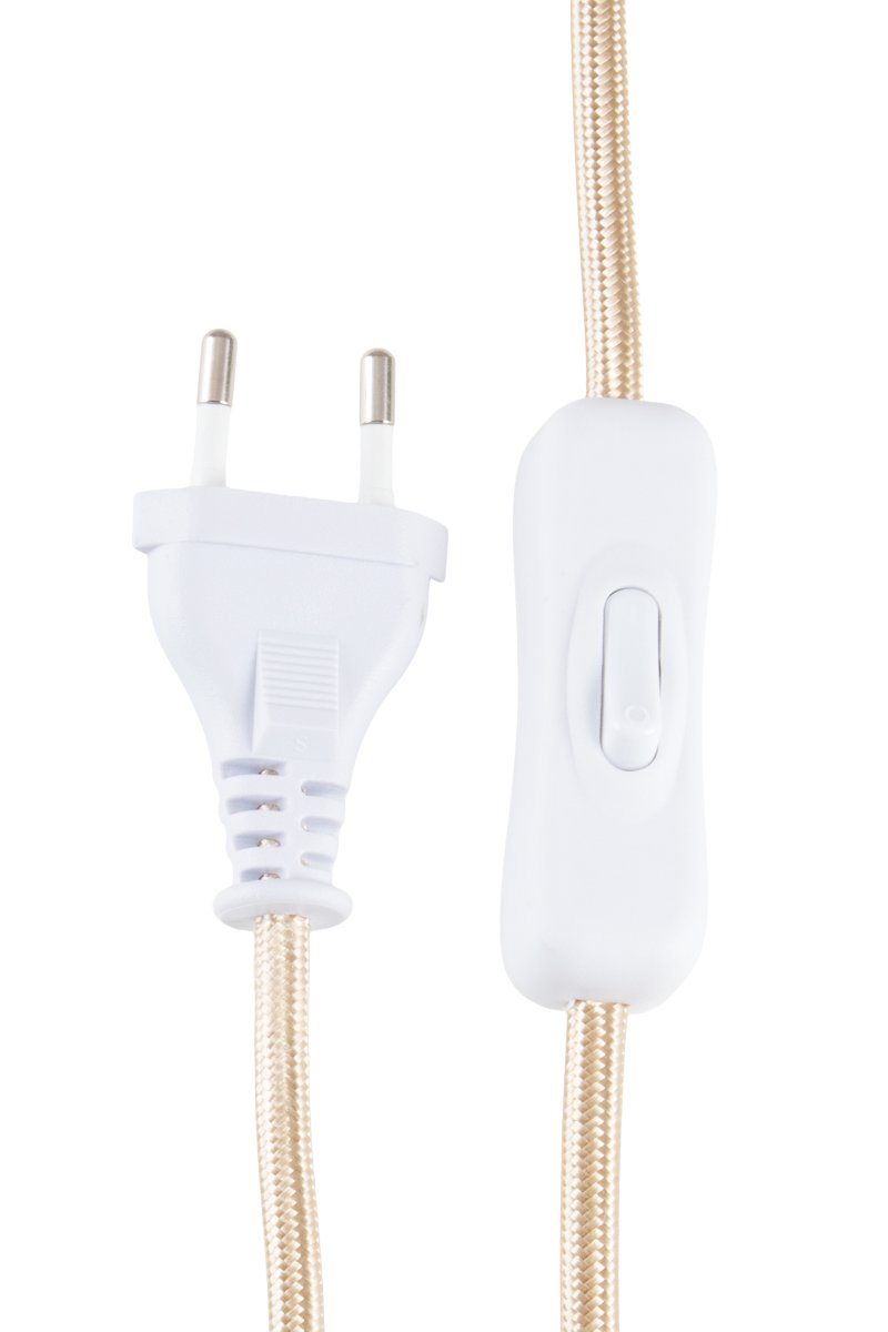 Iris 40cm Vit bordslampa från Globen Lighting - Notera att luftbubblorna i glaset varierar i storlek och skapar ett unikt m&ouml;nster f&ouml;r varje lampa, d&auml;rf&ouml;r kan lampan just du f&aring;r avvika en aning fr&aring;n bilderna.