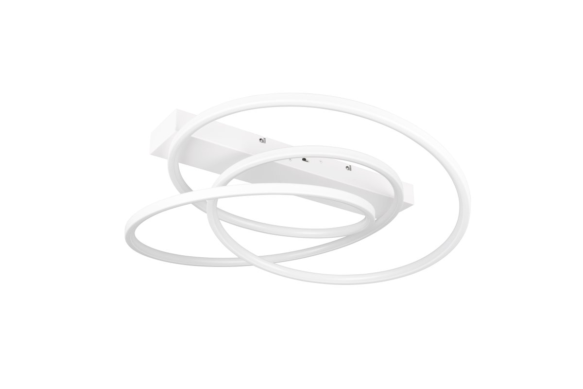 Darvin 64cm Vit plafond från Trio Lighting - Den mattvita ytan ger ett tidlöst och modernt uttryck, medan energieffektiv LED-teknik sparar upp till 80 % på energikostnaderna och erbjuder lång livslängd – en perfekt balans mellan estetik och funktionalitet.
