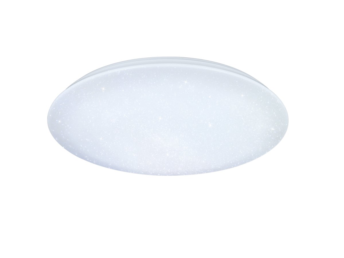 Nagano Ø80 Vit plafond från Trio Lighting - Med sin trendiga starlight-kappa och runda design ger den det perfekta ljuset f&ouml;r varje st&auml;mning.