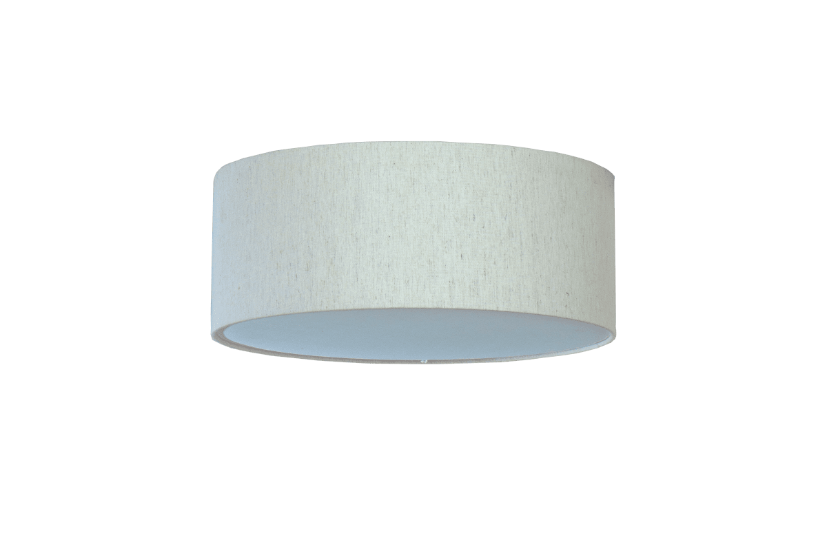 Bendir Ø38 Beige plafond från Aneta Lighting - Fina Bendir plafond med textilskärm ger ett bekvämt ljus som sprider sig bra i rummet.