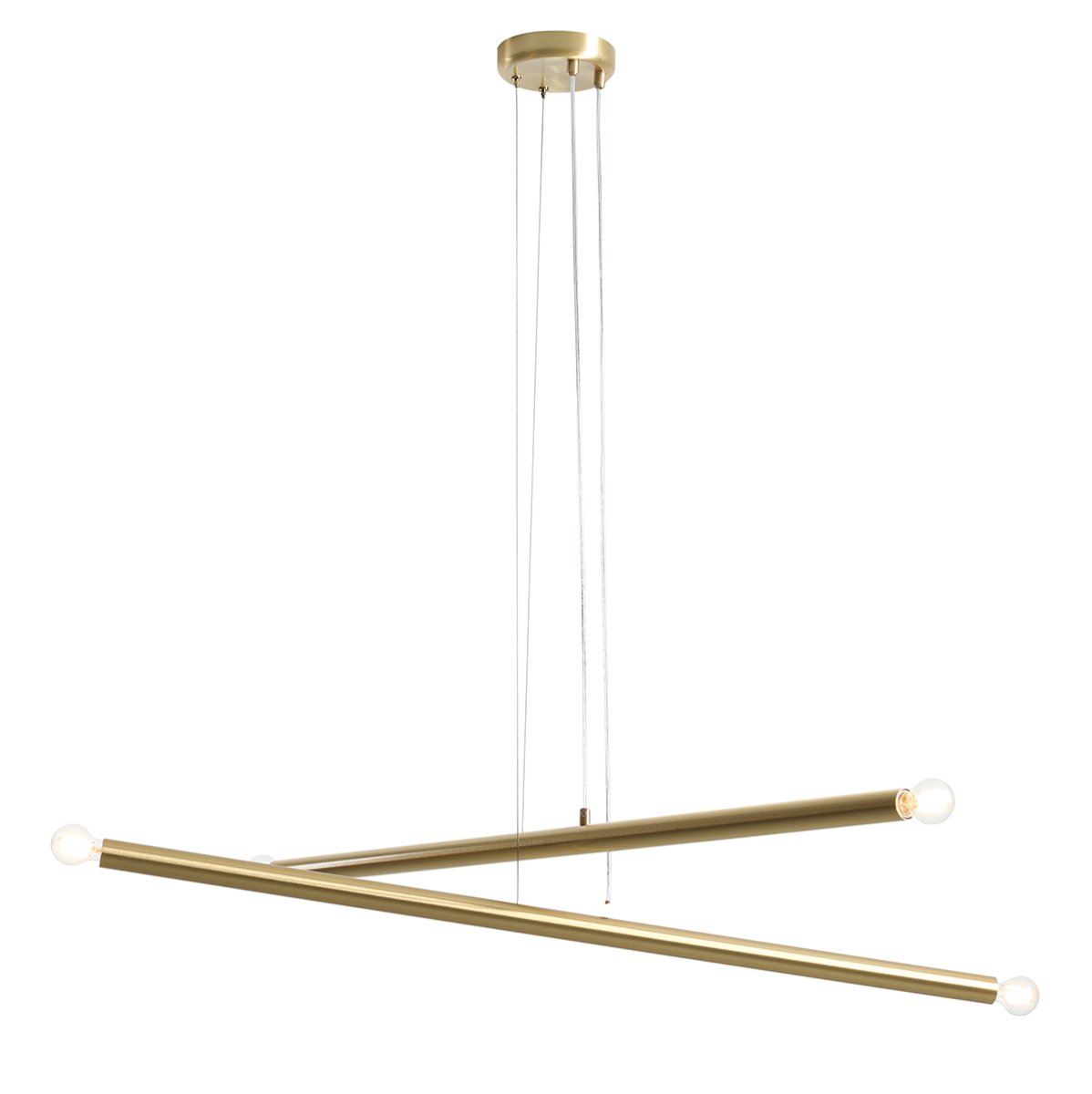 Tubo 4 100cm Mässing taklampa från Artera - Tubo 4 &auml;r en modern takpendel med en stilren och minimalistisk design.