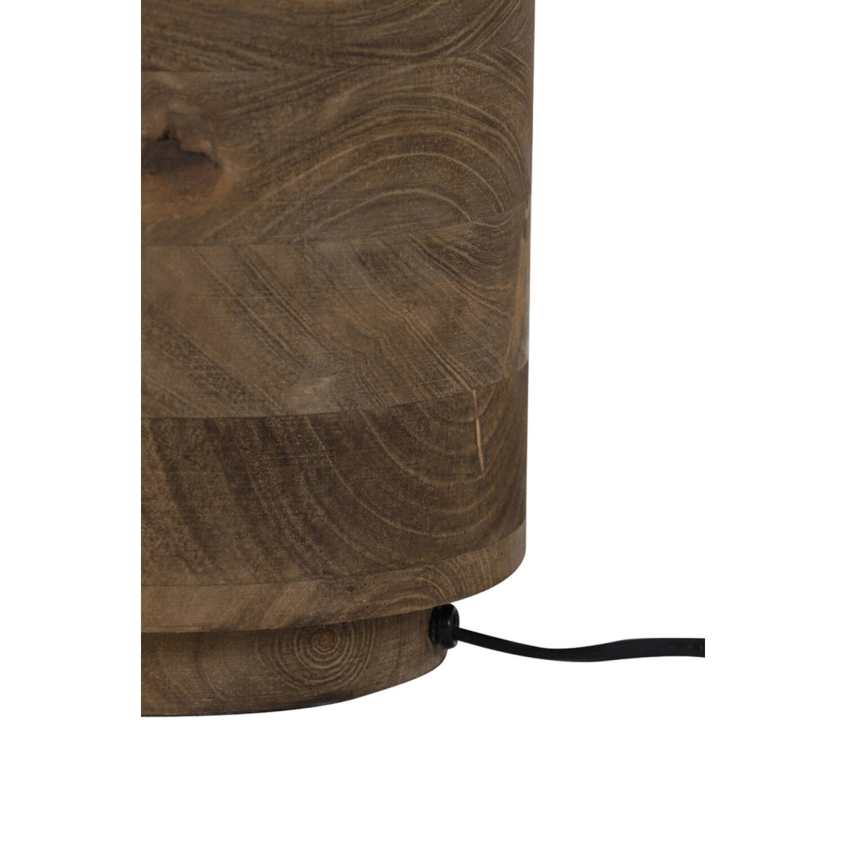 Racco 43cm Trä från Light & Living - Tillverkad i vackert m&ouml;rkt tr&auml; med en naturlig &aring;dring, skapar denna lampfot en varm och jordn&auml;ra k&auml;nsla i ditt hem.