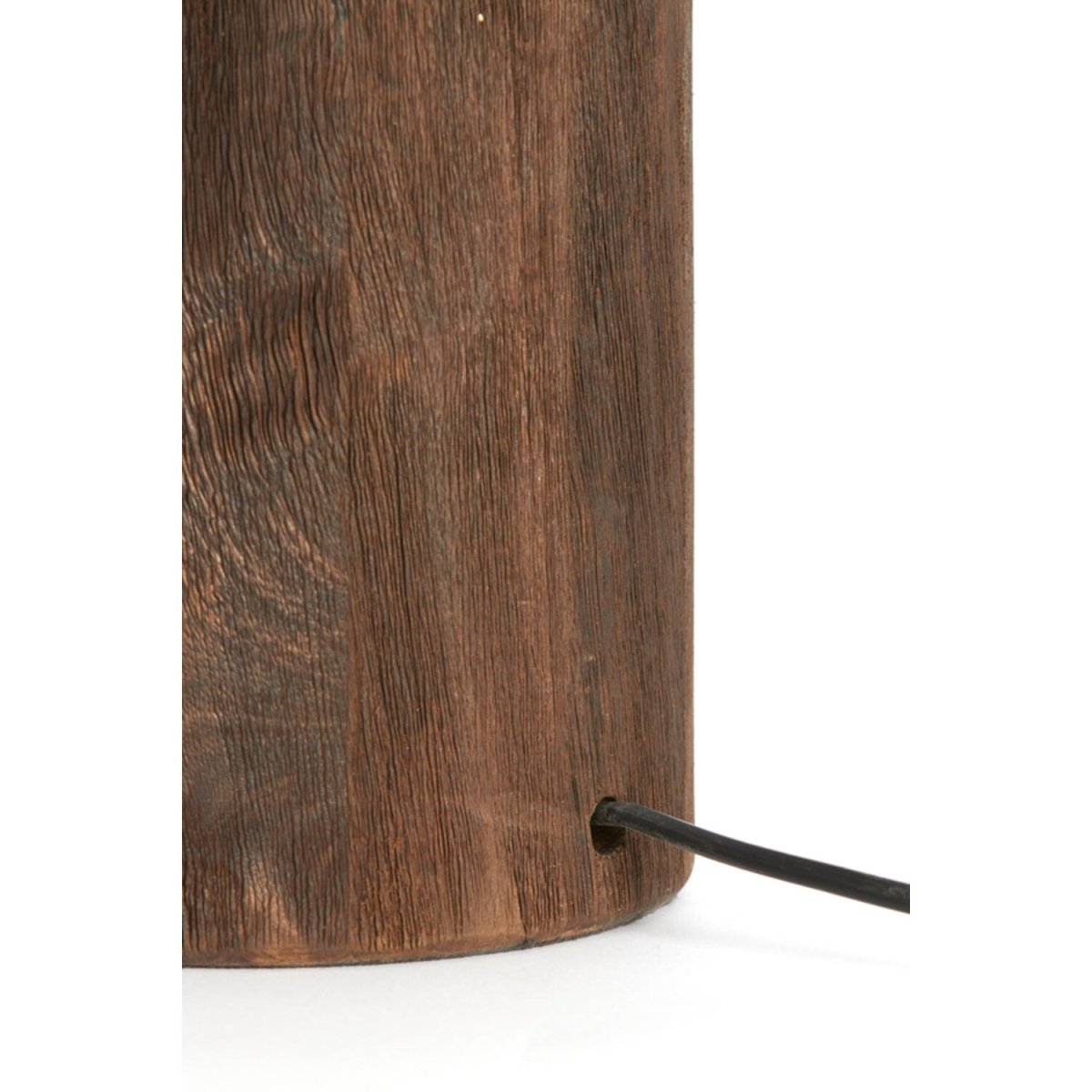 Trapino 32cm Trä från Light & Living - Tillverkad i massivt tr&auml; med en matt och m&ouml;rk finish, har denna lampfot en mjukt rundad och avsmalnande form som ger ett elegant och harmoniskt uttryck.