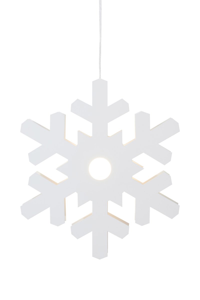 Origo Ø37 Vit från Markslöjd - Origo formad som en sn&ouml;stj&auml;rna har en stilren och modern design i vit metall som skapar en mysig k&auml;nsla i hemmet.
