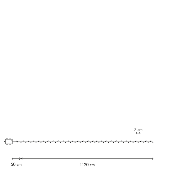 Ljusslinga Akku 10m Svart från Star Trading - Den &auml;r utrustad med en praktisk timerfunktion som lyser i 6 timmar och &auml;r sl&auml;ckt i 18 timmar f&ouml;r att spara batteri.