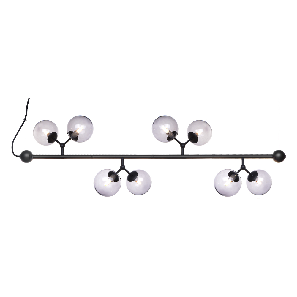 Atom horizontal 80cm Svart taklampa från Halo Design - Atom pendel har en modern och tidl&ouml;s design, perfekt f&ouml;r alla stilar och hem.