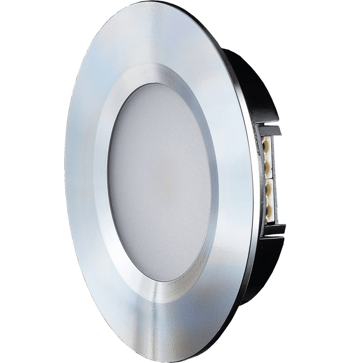 Q-36 Downlight 3000K Aluminium från Designlight - Armaturen &auml;r framtagen f&ouml;r att enkelt byta ut b&aring;de halogen och andra LED- armaturer som sitter t.