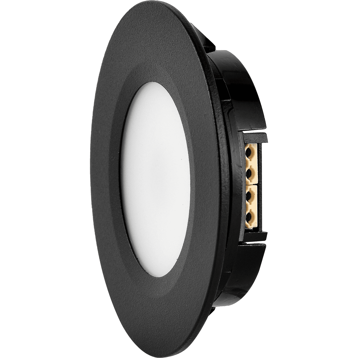 Q-36 Downlight 3000K Svart från Designlight - Armaturen &auml;r framtagen f&ouml;r att enkelt byta ut b&aring;de halogen och andra LED- armaturer som sitter t.