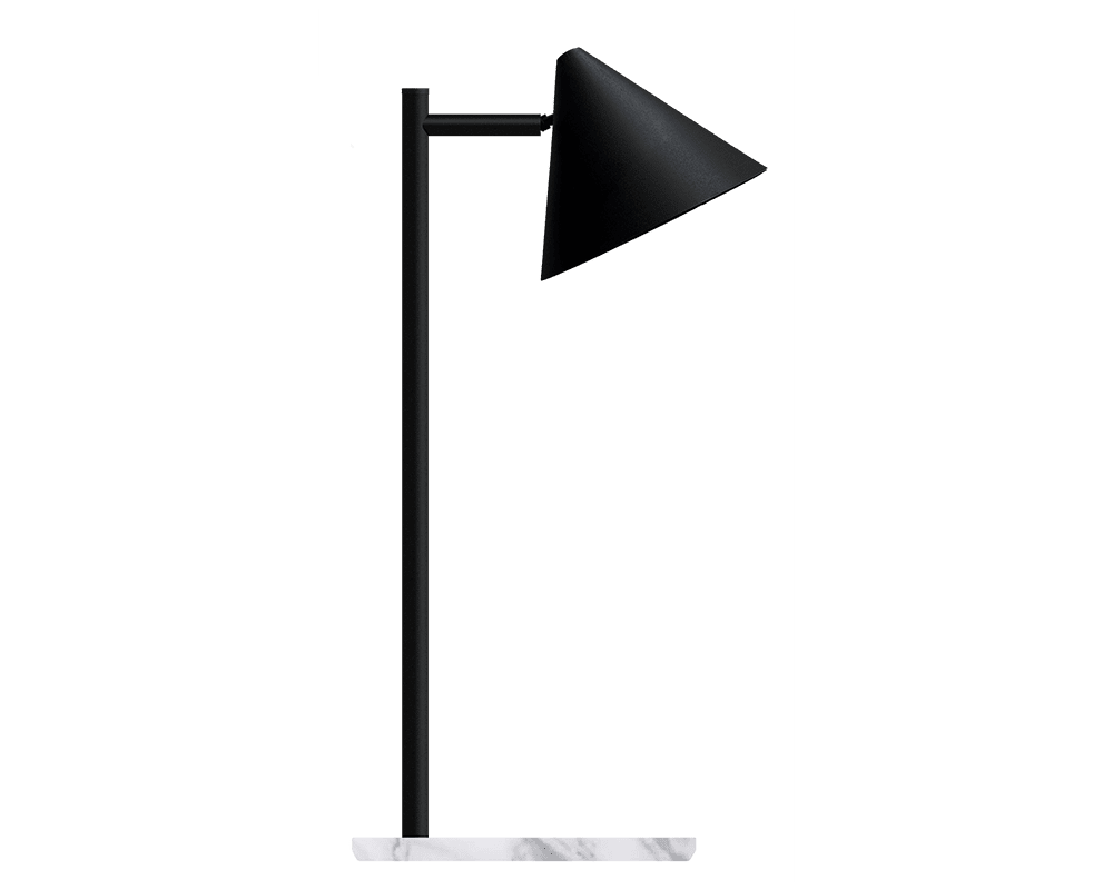 Westal - Tratt Micro 57cm - Bordslampa - Svart/marmor