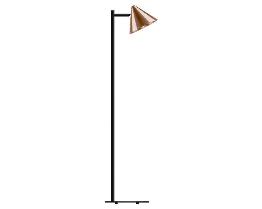 Westal - Tratt Micro - Golvlampa - Råkoppar