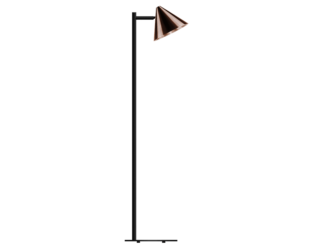Westal - Tratt Micro - Golvlampa - Mörkoxiderad koppar